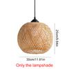 1 шт. Домашний декоративный подвесной светильник-люстра сделай сам, плафон потолочного светильника, ретро абажур, бамбуковое плетение, подвесной