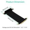 20 см PCI-E 8X удлинительный кабель-райзер PCI Express PCIe удлинитель адаптер шнур кабель-коннектор райзера адаптер 90 градусов
