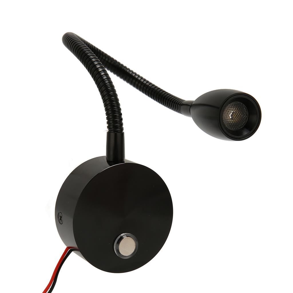 LED RV Gooseneck Bed Light with USB Port Type C Port Touch Control DC12?24V Soft Light RV Bedside