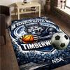 Timberwolves Logo Rug Office Carpet Non-Slip Mat, Chair Rug Floor Covering for Gaming, Bedroom, Living Room , Home Decor Christmas Gift