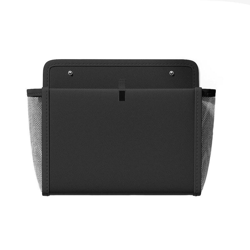Black RV Storage Bag Wall-Mounted Multi-Compartment Door Organizer Side Pockets Large Capacity Mesh Pocket Organizer