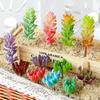 1Pc Artificial Succulent Plant Flocking DIY Home Office Furniture Bonsai Decor