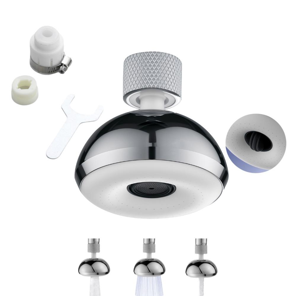 Adjustable Universal External-thread Faucet Splash-proof Tap Bubble Nozzle Bathroom
