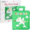 Тихая книга для малышей, портативная детская мягкая книжка для занятий, нетоксичная игрушка для раннего обучения, базовых жизненных навыков