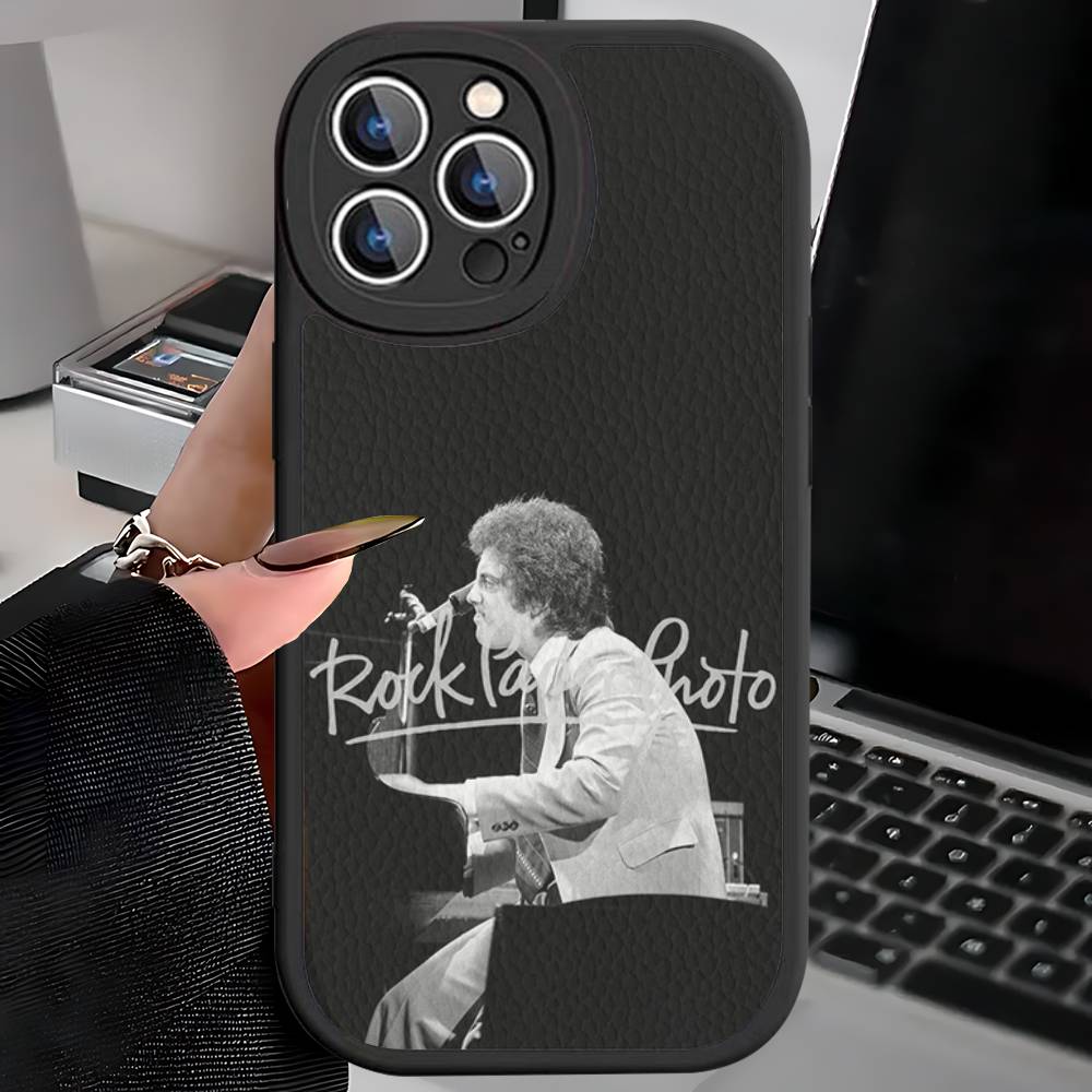 Чехол для телефона с изображением певца Билли Джоэла для iPhone 16 15 14 13 12 11 Pro Max Plus Кожаный Мягкий Чехол