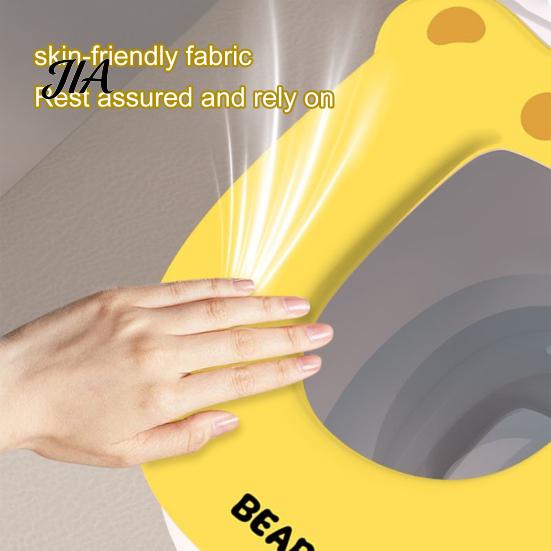 Waterproof Bathroom Seat Pad Toilet with Aromatherapy Odor Neutralizer, Cute Cartoon Bear Design, Easy Clean Gasket Soft EVA Washable Cushion,