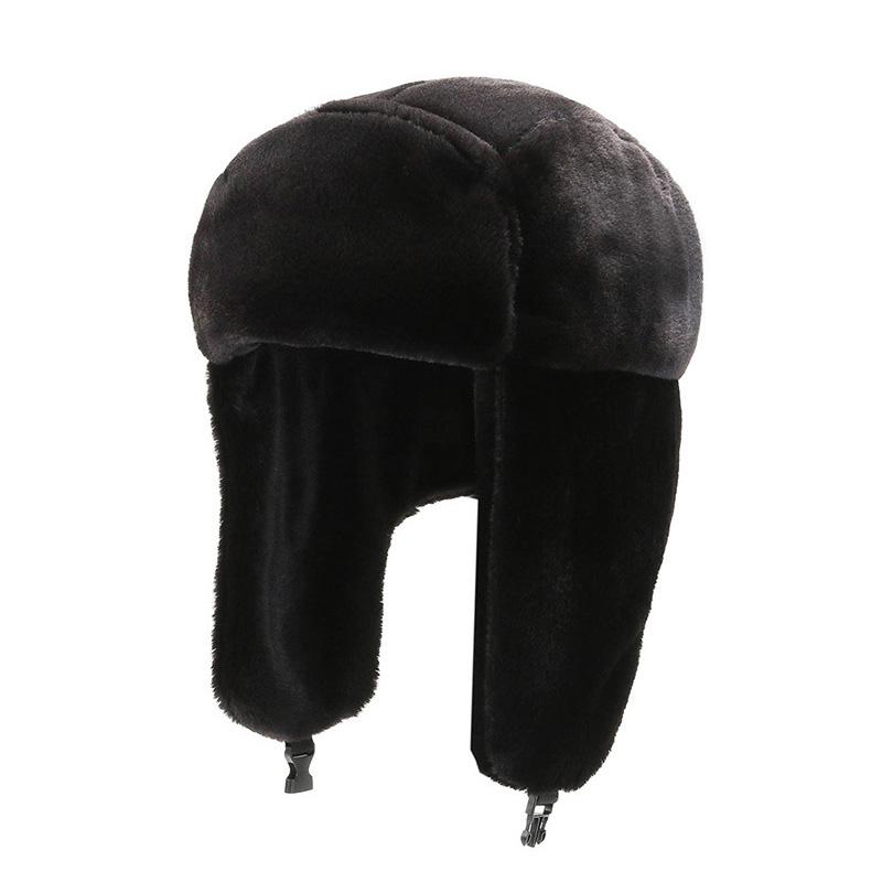 2020Thick Plush Bomber Hat for Men Women Russian Snow Caps Earflap Bonnet Winter Warm Trapper Hats Windproof Keep Warm Cap