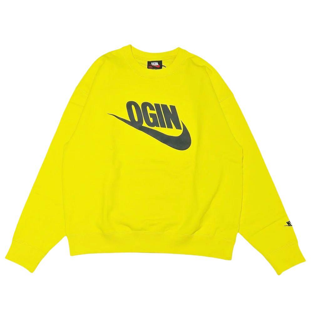 Nike X Nigo Nrg Ogin Crew Flc Удобный свитшот с круглым вырезом и надписью, с длинным рукавом, унисекс FV5942-735