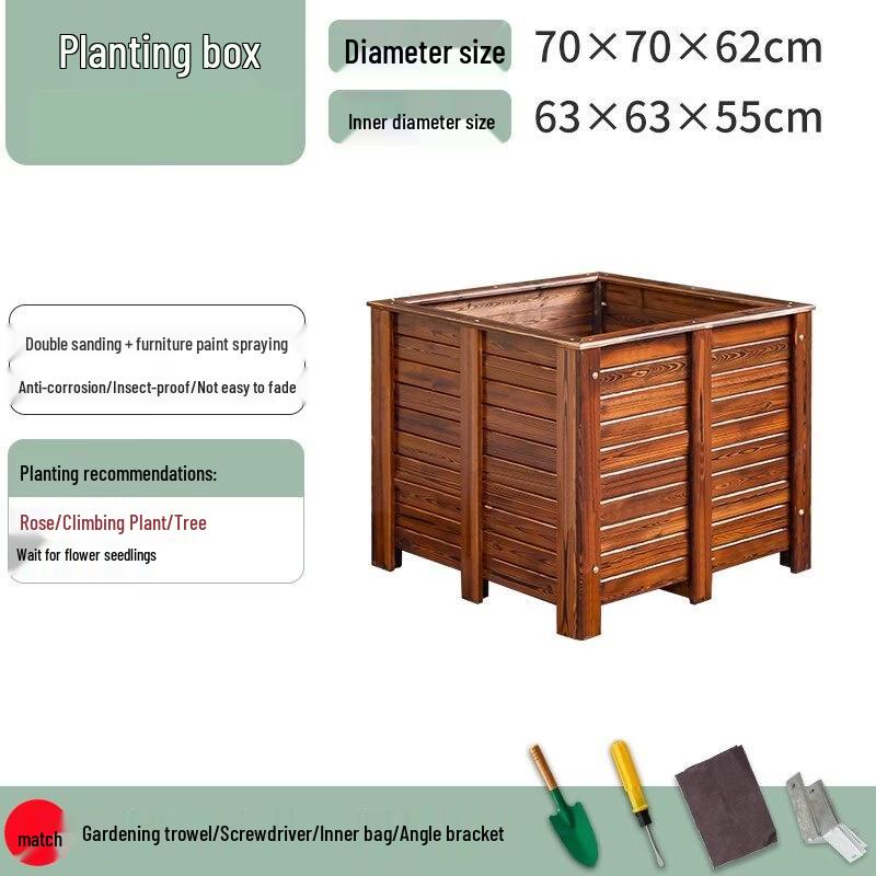 Outdoor Wooden Planting Box