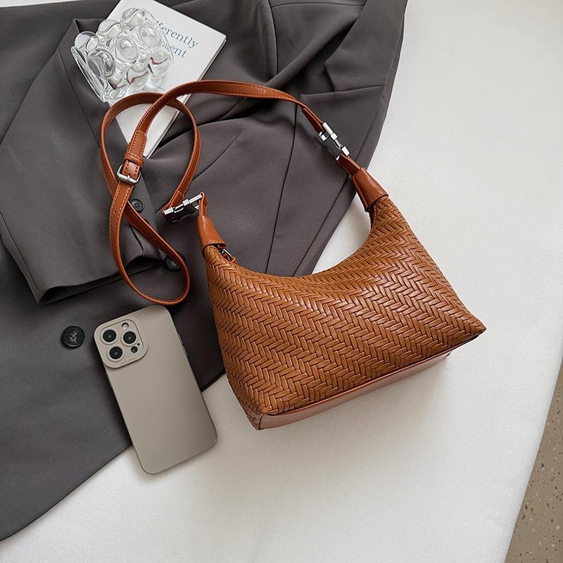 Премиальная ретро портативная сумка-мессенджер большой вместимости женская новая модная плетеная сумка-тоут универсальная сумка через плечо