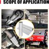 Exhaust Heat Shield Automotive Embossed Aluminum Heat Shield Muffler Exhaust Wrap, 15" X 39"