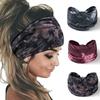 Boho Knot Turbans Yoga Elastic Head Wrap Women Headband Wide Hairbands Headwear Tie Dye Fashion Hair Band Accessories
