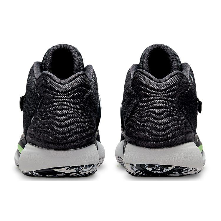 Nike KD 14 Black Volt KD 14 Средние баскетбольные кроссовки для выступлений Мужские Черно-зеленые Международная версия CW3935-005