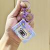 Recordable Retro Tape Recorder Keychain Cassette Recorder Recording Music Box Pendant   Small Gift