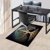 "Golden Tree of Life Wall Art Decor"Office Mat Perfect for Home Decor Office Desk Chair Rugs Chair Carpet for office Polyester Chair Mat Gif