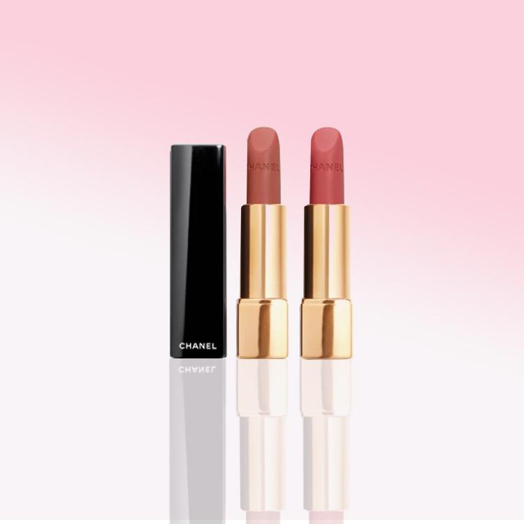 Chanel Rouge Allure Velvet, Набор помад, Подарок женщине Матовый Натуральный 3,5 г + 3,5 г Косметика