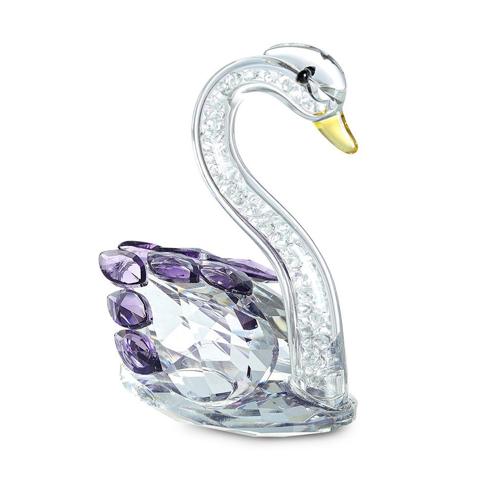 Творческие лебеди, поделки, украшение для рабочего стола, стеклянные фигурки лебедей, гостиная