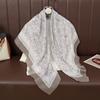 Luxury Brand Cotton And Linen Scarf 110cm Square Women Shawls Wraps Neck Hijabs Muslim Scarves Hair Bandana Foulard Accessories