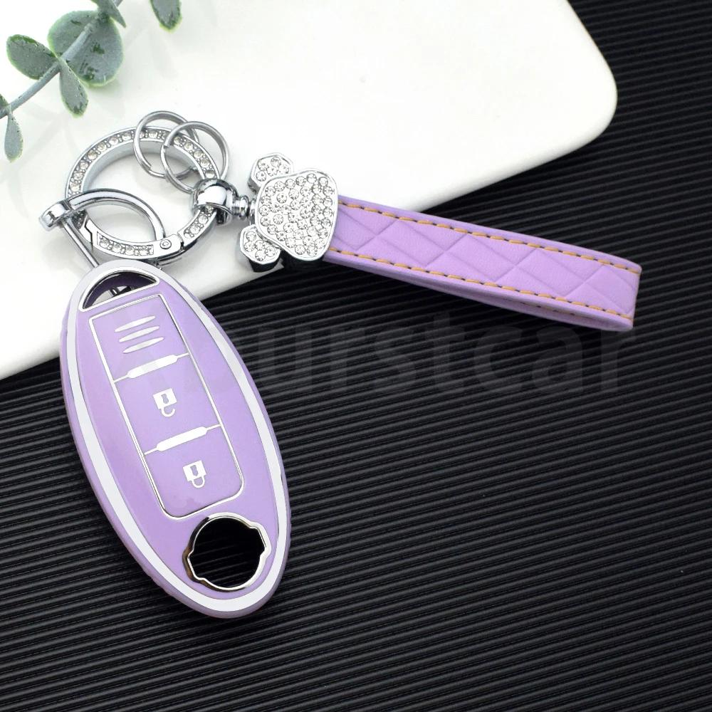 3 Buttons Tpu Fit For Nissan Kicks Altima X-Trail Fuga Navara Leaf Note Sentra Murano Tiida Qashqai J11 J10 Micra Auto Key Fob Cover Case