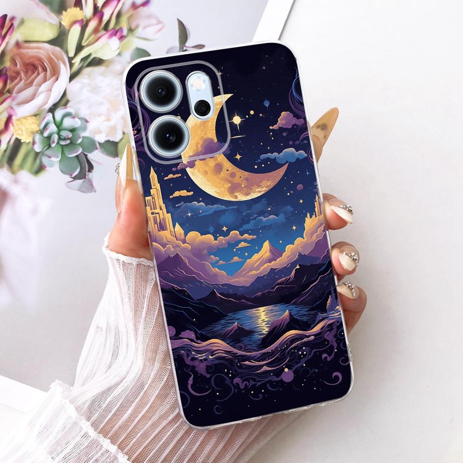 Чехол для Oppo Reno 14 Pro Чехол Reno14 F 5G с рисунком из разноцветных цветов Мягкий тонкий чехол для телефона Для Oppo Reno 14F Reno14 FS Pro Fundas