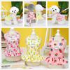 2023 New Pet Clothes Spring and Summer Dog Skirt Dog Clothes Clothing Fruit Skirt with Rope.