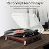 Retro Bluetooth Record Player Turntables for Vinyl Records,3-Speed Vinyl Record Player with 2 Stereo Speakers Hi-Fi RVA Out,EU