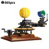 Нетоксичный Moc Техническая Вселенная Солнечная Система Планета Земля И Луна На Орбите Строительные Блоки Модель Образовательные Кирпичики Игрушка Подарок Ребенку На День Рождения