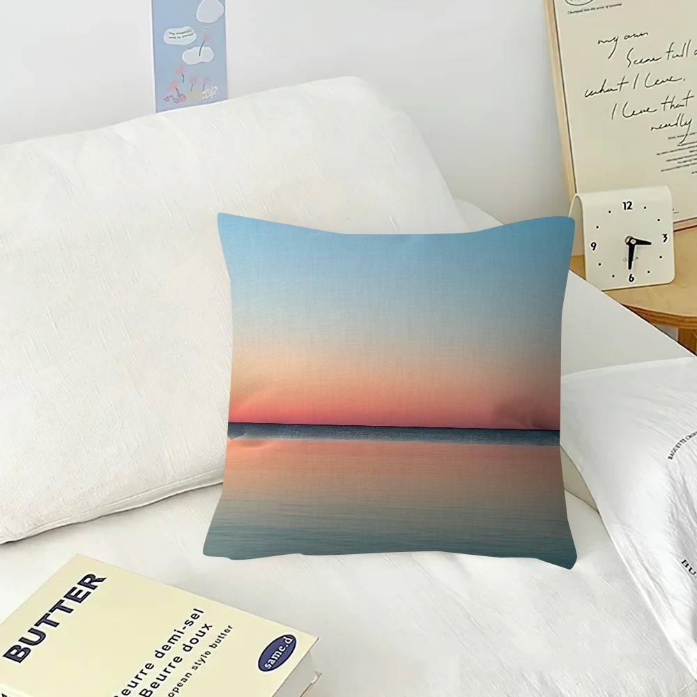 Serene Seaside Scenes Personalized picture text home decorative pillows Household Gifts xcm