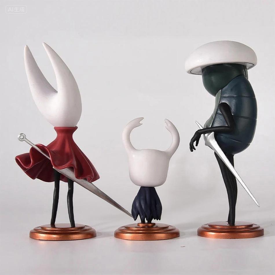 3 шт./6 шт. Hollow Knight Silk Song Рыцарь Шершень Червь Зоте Киррел Тень Корнифер Майла ПВХ Фигурка Модель Украшение Коллекция Игрушек G