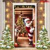 Christmas Hanging Flag Santa Claus Door Banner Christmas Decoration For Home 2025 Xmas Ornament Navidad Natal New Year Gift 2026