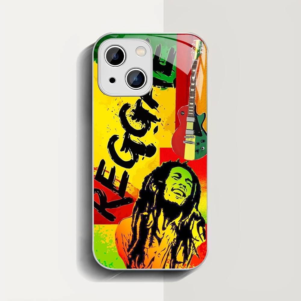 Закаленное стекло Bob Marley Rasta Lion для iPhone 14 13 12 11 Pro Mini XS MAX 14Plus X XS XR Чехлы