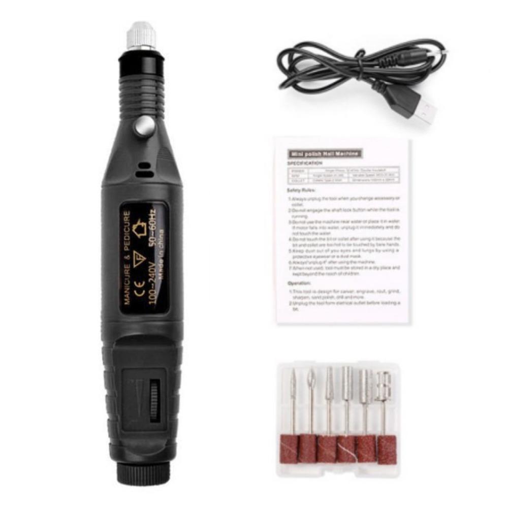 High-Speed Electric Nail Drill Machine Portable Manicure Mill Equipment  Nail Art Tools