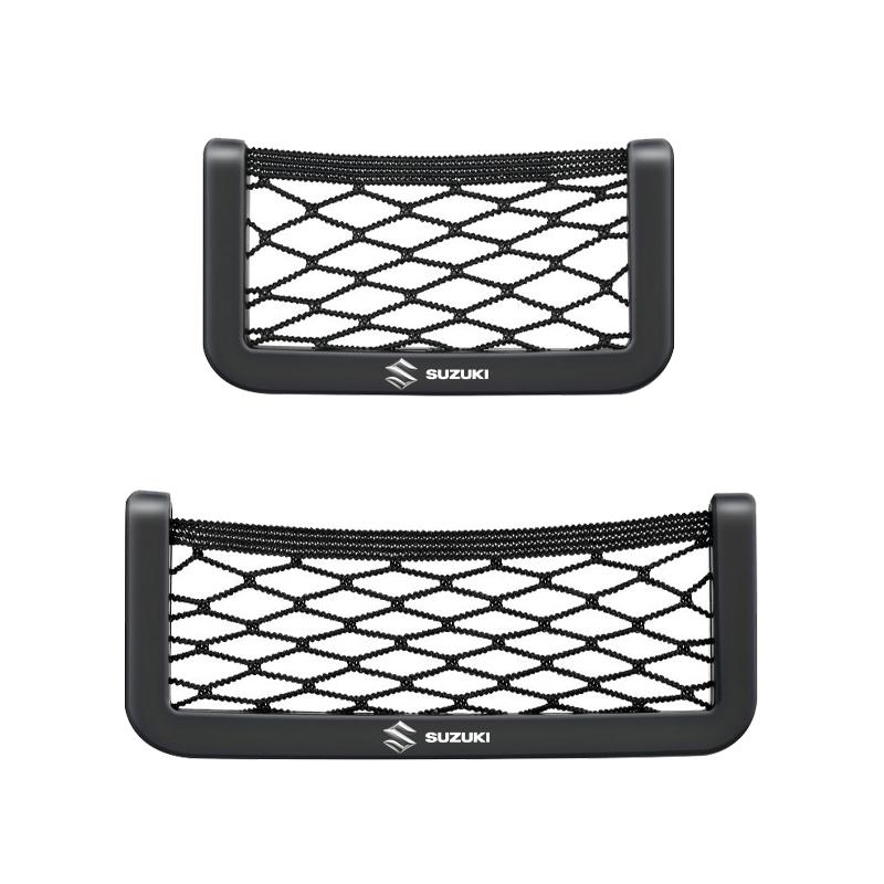 1Pcs Car Net Bag Phone Holder Storage Net Box Pocket Organizer For Suzuki DZire IGNIS Grand Swift Jimny Vitara Baleno SX4 GW250 Splash Swace