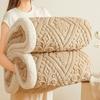 Thick Warm 3D Embossed Velvet Blanket Double Layer Fleece Warmth Autumn Winter Blankets for Bed Fluffy Plush Sofa Throw Blanket