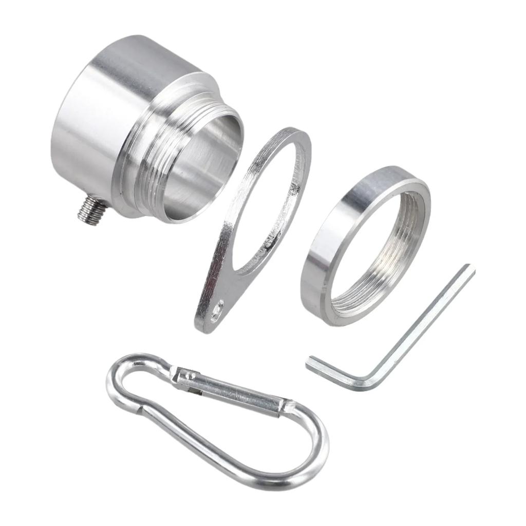1 Set Flags Pole Clip Mounting Rings With Clip Flagspole Fittings Rotating Flagspole Rings Flagpole Swivel Buckle Accessories