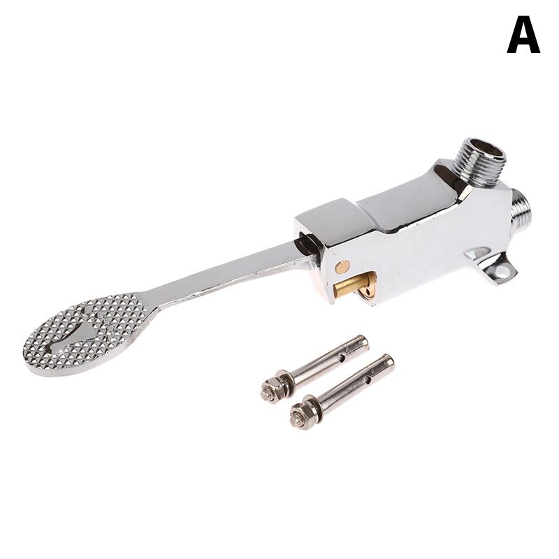 1 шт. медный кран для раковины, напольное крепление, одна педаль для ножного переключателя, больница, медицинская лаборатория, кухонная раковина для ванной комнаты