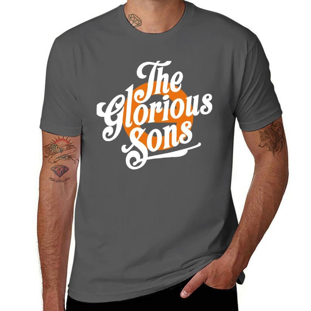 Лучший Логотип Группа The Glorious Sons Любимая Базовая Футболка Повседневная Свободный Крой Летняя Футболка