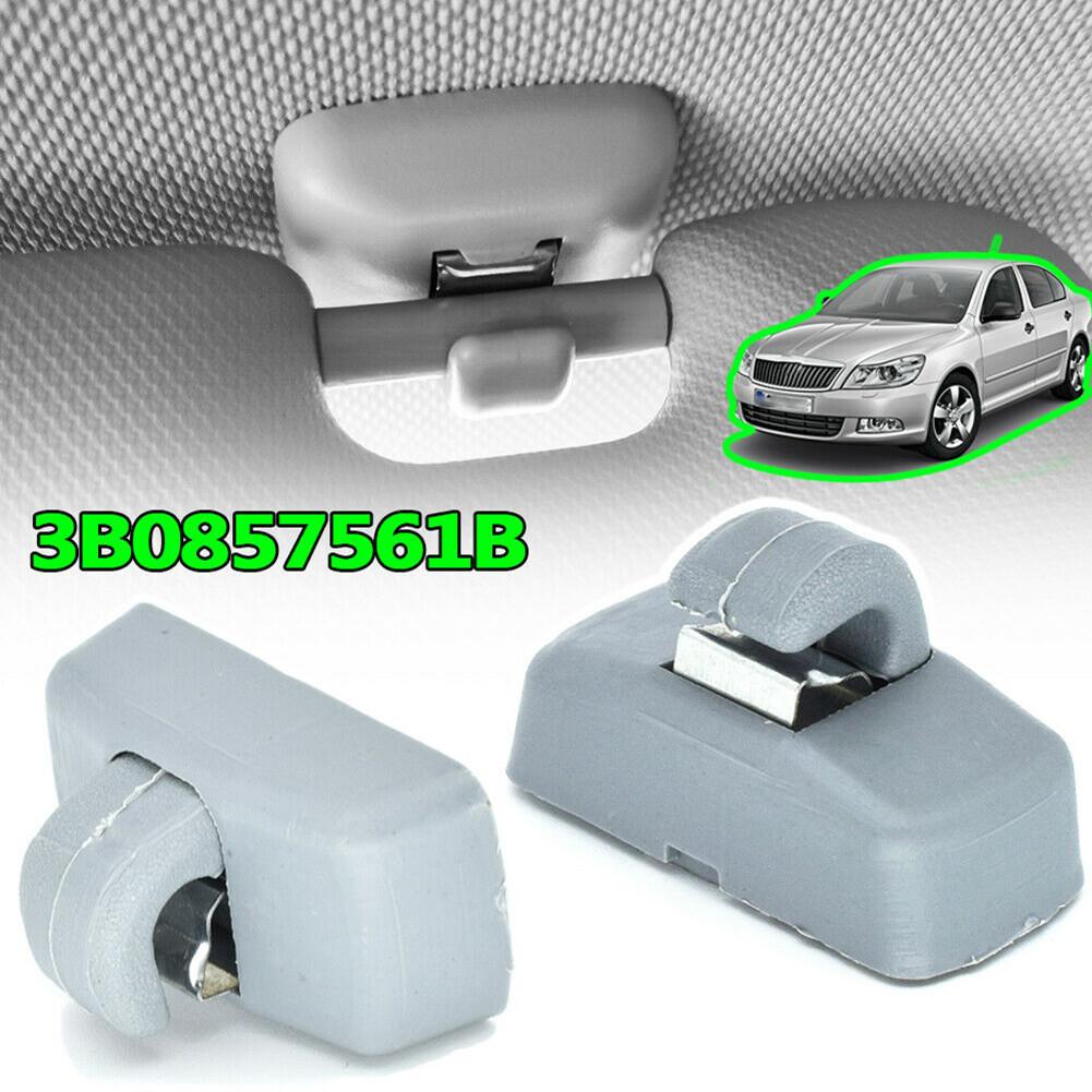 2 зажима для переднего солнцезащитного козырька 3B0857561B для SKODA Fabia Octavia Superb 2002-08