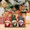 9PCS Christmas Tree Decor Wooden Dwarf Old Man Pendant With Wooden Box Xmas Ornaments For Navidad 2025 Decor