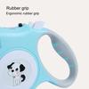 5m Retractable Pet Leash with LED Flashlight Ergonomic Handle Adjustable Long Walking Dog Leash for Small Medium Dogs