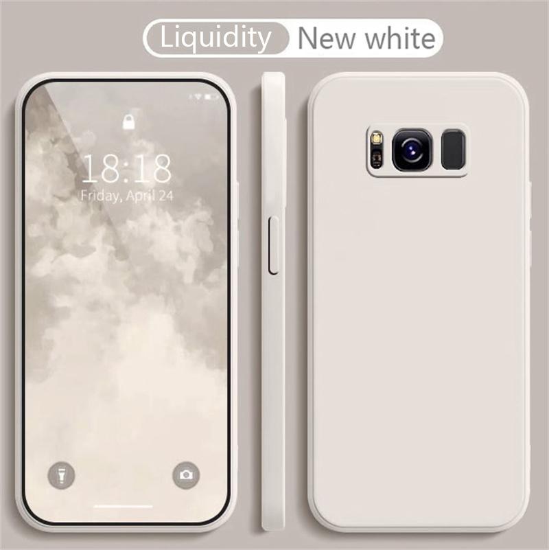 Для Samsung Galaxy S8 S9 S10 Plus S20 FE S21 S22 S23 S24 S25 Plus Ultra Чехол Мягкий Роскошный Официальный Жидкий Силикон Чехол для Телефона