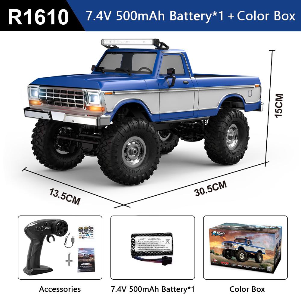 HB R1601 Радиоуправляемая машина 1:16 2.4G 4WD Внедорожные автомобили с дистанционным управлением со светодиодной подсветкой, грузовики-краулеры, модель транспортного средства для лазания, игрушки для детей и взрослых