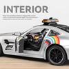 1:24-масштабная модель автомобиля безопасности AMG F1 Racing Safety Car из сплава с фарами, подходящая для любителей гонок, для коллекционирования подарков детям и мальчикам