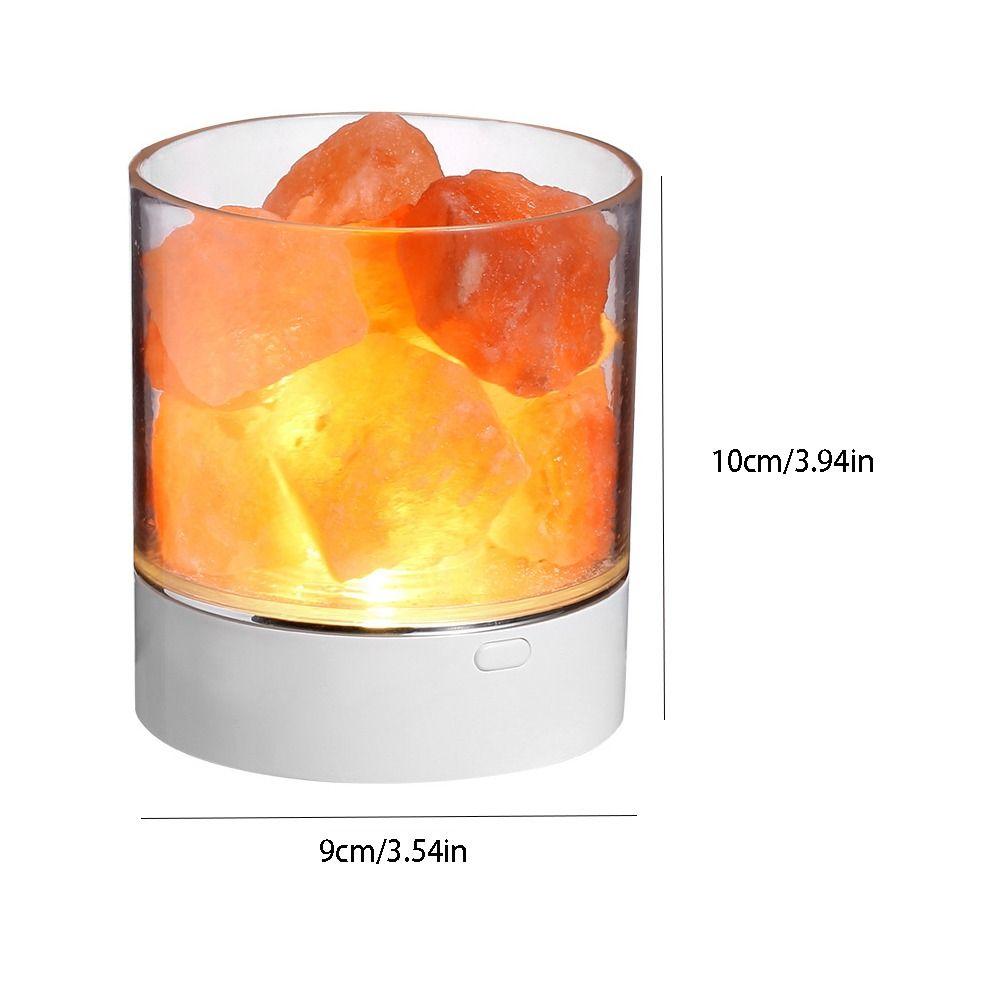 Natural Crystal Salt Lamp 7 Color Lights Table Lava Lamp Decorative Fixture LED Table Light  Desk