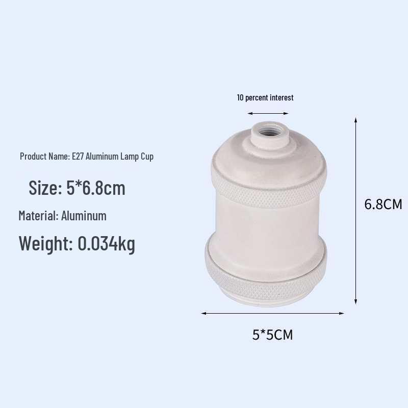 Винтажный алюминиевый патрон для подвесного светильника E27 в стиле Эдисона