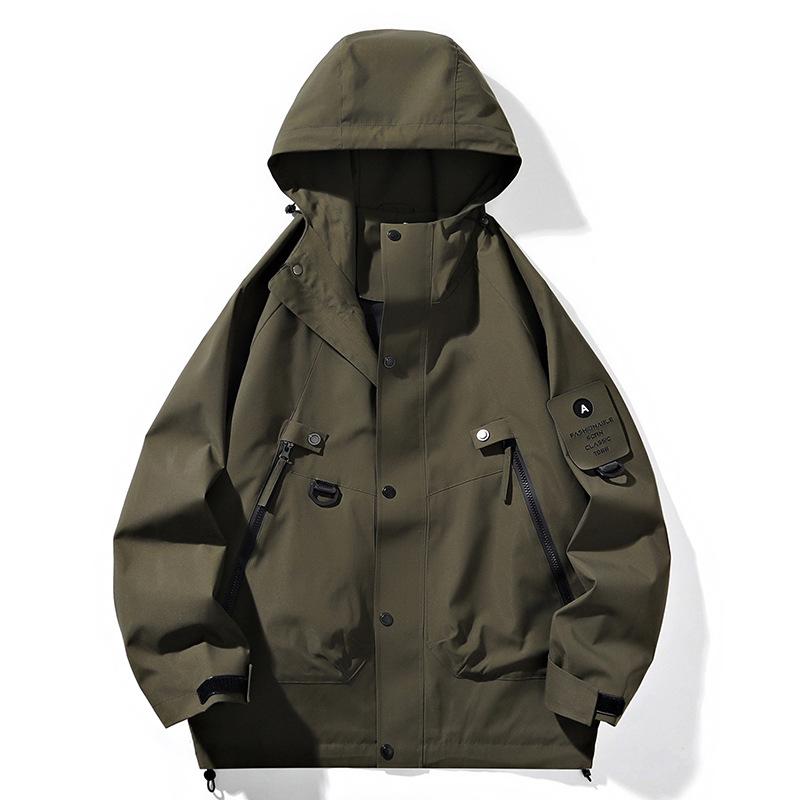 Jacket Jacket Autumn American Functional Tooling Loose Men's Large Size Couple Casual Top Jacket