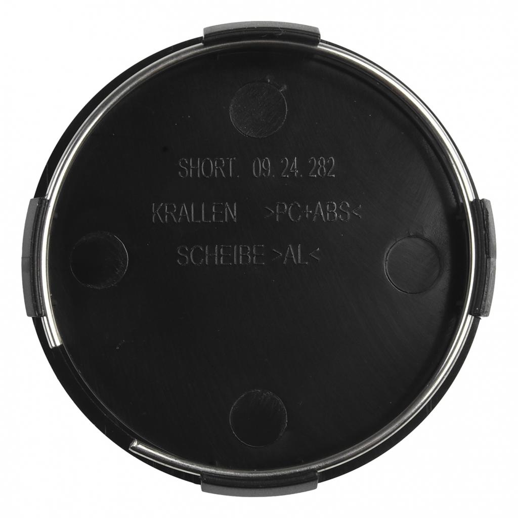 Штука из 4 65мм Диаметр 4 Зажима Крышка Ступицы Центра Колеса Шины Черная