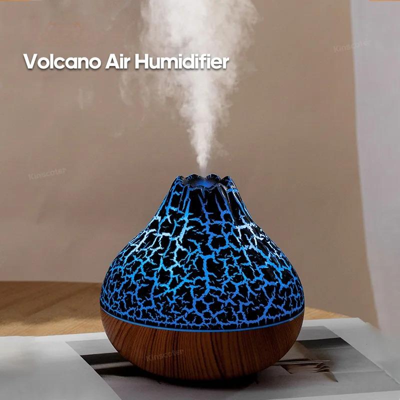 Увлажнитель воздуха Volcano 300 мл, настольный USB-диффузор с водяным туманом, очиститель, освежитель воздуха, распылитель с цветной ночной подсветкой