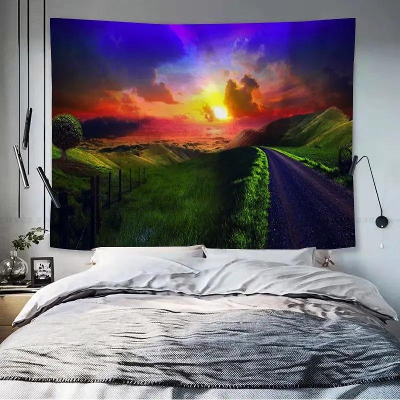 Спальня Гостиная Гобелен Узор Прерийный Пейзаж Мода Домашнее Украшение