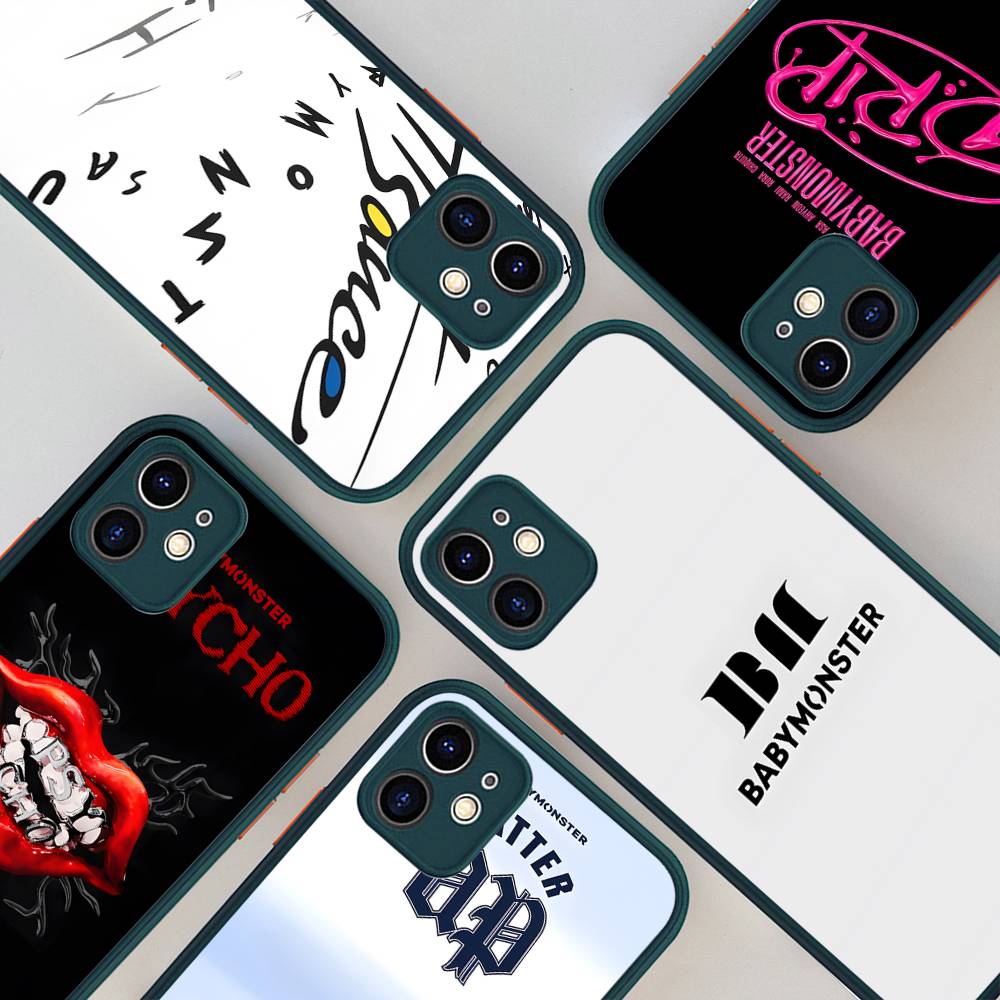 B-Baby M-Monster K-Kpop Phone Case For IPhone 11 12 13 14 15 16 Pro Plus X XS MAX Matte Bumper Shockproof Cover